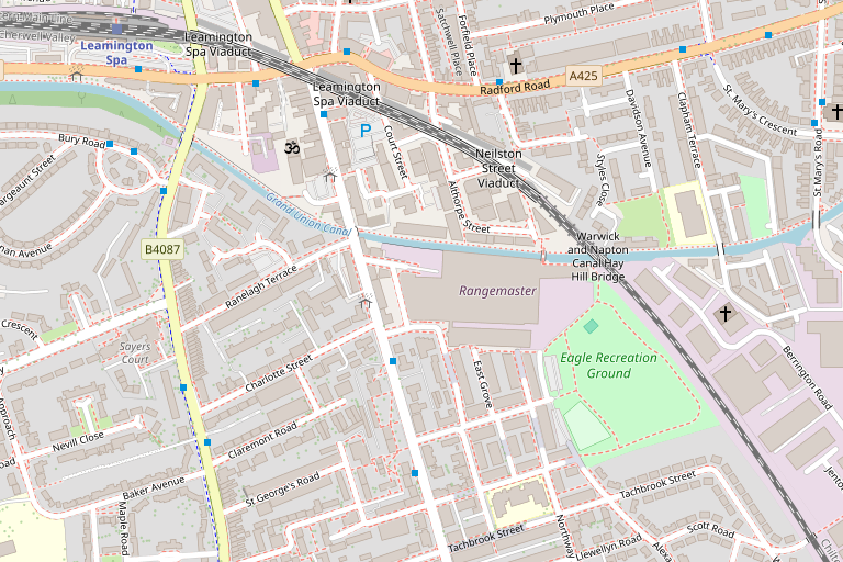 Map showing STANDRD barber studio on Althorpe Street, Royal Leamington Spa CV31 2AU